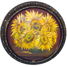 Sunflowers - round
